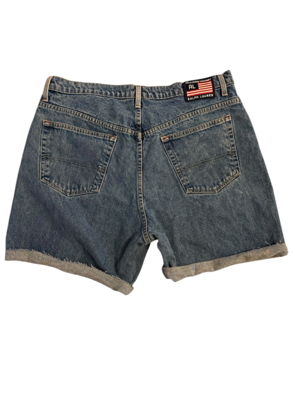 Ralph Lauren Polo Jeans Company Vintage Y2K Denim Shorts Size 38 2000’s 90’s - Picture 3 of 6
